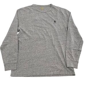 Polo Ralph Lauren One-Point Size L Gray Casual Long-Sleeve Shirt (Retail $55)